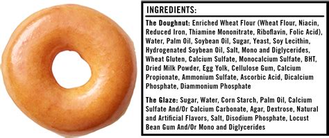 In a separate bowl, combine milk, egg, oil, and vanilla together. . Nutrition facts krispy kreme